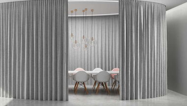 eurolaser case study with Création Baumann AG on laser cutting textiles for interior design