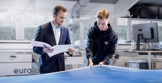 Visual representing eurolaser’s approach – custom manufacturing solutions driven by creativity, quality, responsiveness and the courage to break new ground