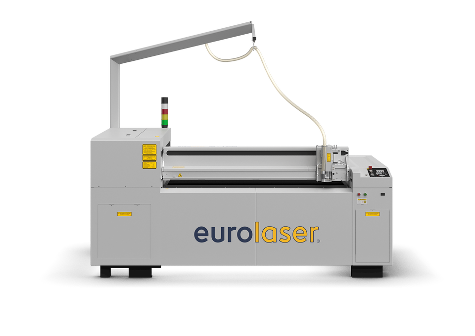 Machine de découpe laser CO₂ eurolaser M-1200 vue de face