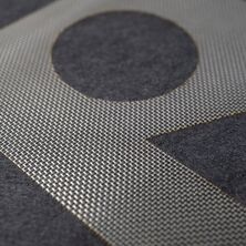 Resultado de corte por láser CO₂ en tejido técnico PPS 776/597 de polisulfuro de fenileno – muestra un corte limpio y preciso con máquina eurolaser