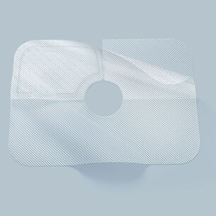 Implant de hernie en polypropylène titanisé TiSURE® destiné au renforcement du diaphragme – fabriqué avec précision à l’aide d’une machine de découpe laser CO₂ eurolaser