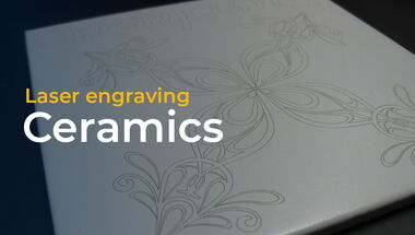 Thumbnail zum Video über die Lasergravur von Keramik mit CO₂-Laserschneidmaschinen von eurolaser für kontrastreiche, hochauflösende und personalisierte Designs