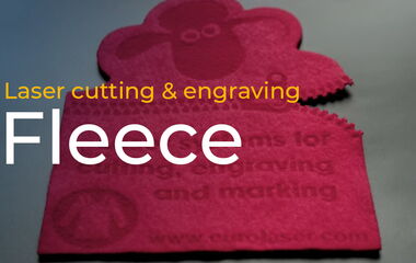 Thumbnail zum Video über das Laserschneiden und Gravieren von Fleece zur Textilveredelung mit CO₂-Laserschneidmaschinen von eurolaser