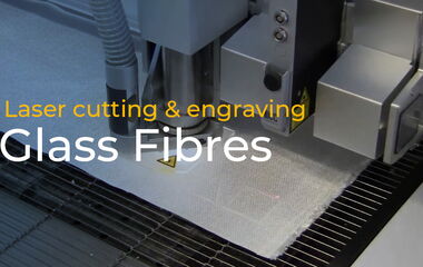 Thumbnail zum Video über das Laserschneiden von Glasfasergewebe und Glasfaservlies mit CO₂-Laserschneidmaschinen von eurolaser für präzise und verschleißfreie Bearbeitung