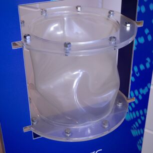 Flexible connectors made from technical materials, precisely cut using eurolaser CO₂ laser systems for industrial use