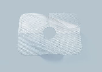 Implante de malla de polipropileno titanizada TiSURE® para el refuerzo del diafragma – fabricado con precisión mediante una máquina láser de corte CO₂ de eurolaser
