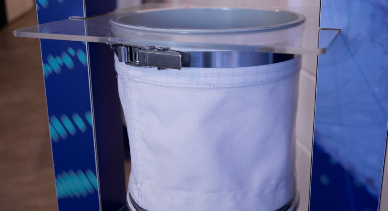 Laser cutting of filter material at Lampe Technical Textiles