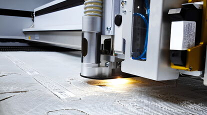 Header image showing various applications and materials for CO₂ laser cutting machines by eurolaser across different industries
