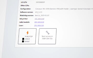 Vorschaubild zum Video über das LaserScout WATCHDOG Softwaremodul von eurolaser zur Echtzeit-Überwachung von Maschinendaten und Durchführung von Ferndiagnosen