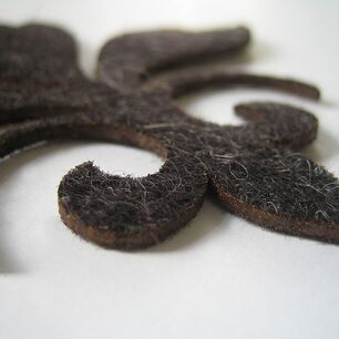 Präzise lasergeschnittenes Filz als Beispiel für das Laserschneiden von Filz auf Laserschneidmaschinen von eurolaser