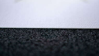 eurolaser has tested Mediatex® Self-Adhesive FR polyester fabric on its laser cutting machines