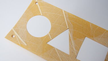 eurolaser has tested Avery Dennison Organoid Natural Surfaces Skellet Leaves adhesive film on its laser cutting machines