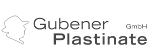 Logotipo de Gubener Plastinate GmbH – corte de planchas acrílicas impresas para formación y enseñanza