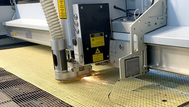 eurolaser has tested DeliComp® thermoplastic prepregs on its laser cutting machines
