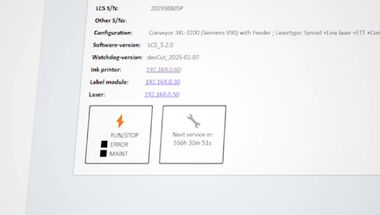 Vorschaubild zum Video über das LaserScout WATCHDOG Softwaremodul von eurolaser zur Echtzeit-Überwachung von Maschinendaten und Durchführung von Ferndiagnosen
