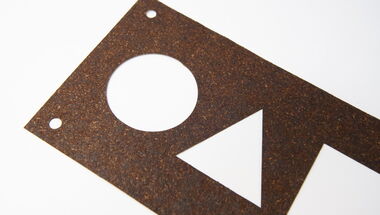 eurolaser has tested Avery Dennison Organoid Natural Surfaces Coffee Leather adhesive film on its laser cutting machines