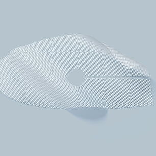 Implant de hernie titanisé TiLENE® Inguinal pour le traitement des hernies inguinales avec bords atraumatiques découpés au laser – fabriqué avec précision à l’aide d’une machine de découpe laser CO₂ eurolaser