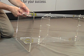 Brochure display stand assembly