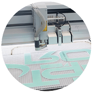 Laser cutting of letters
