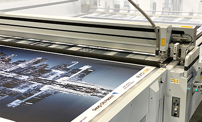 Laser cutting for soft signage